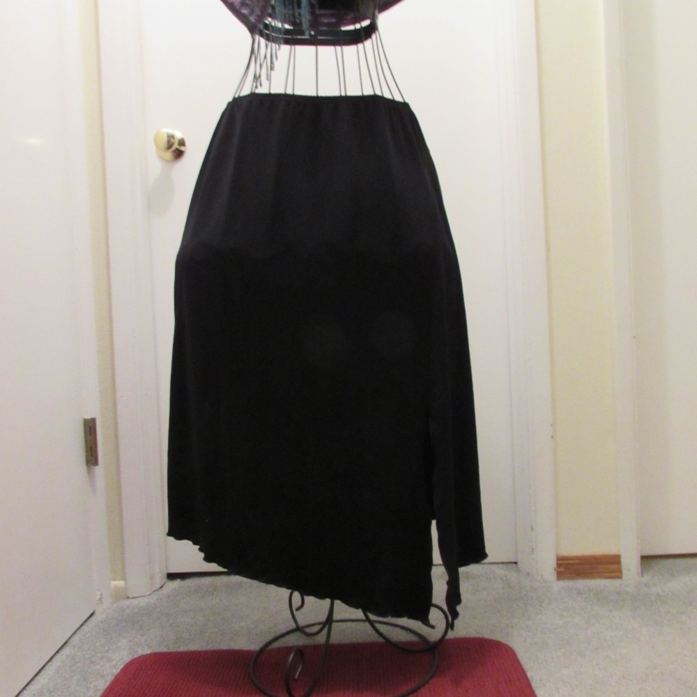 Black High Low Skirt